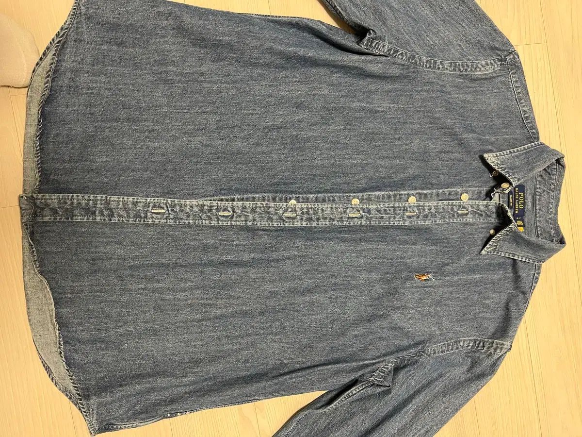 ポロ デニムシャツ large₍ラージ) サイズ 出品