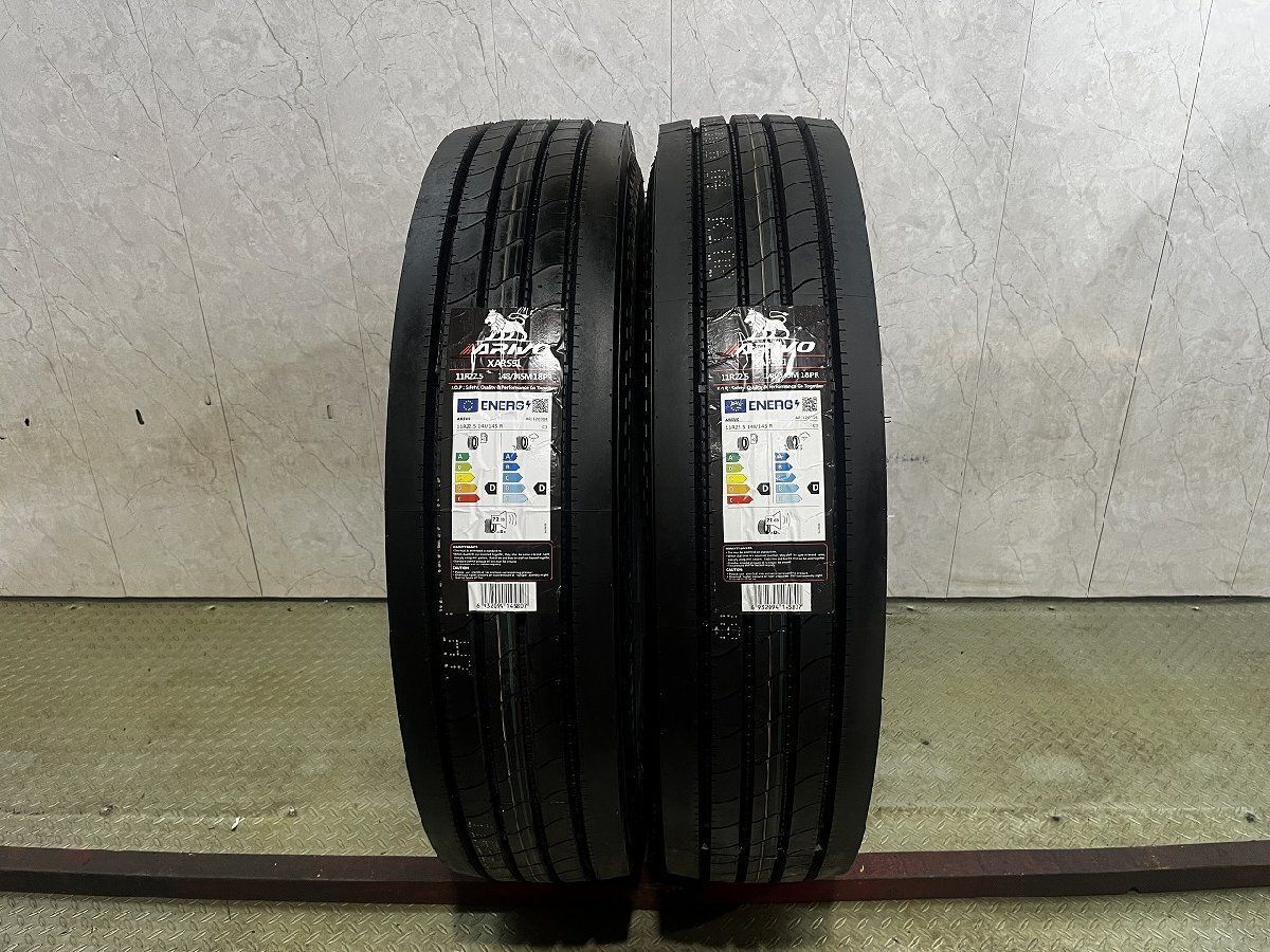【新品】26年製 札幌発 出張作業可 ARIVO XARA31 11R22.5 148/145M 18PR 22.5インチ トラックタイヤ 夏タイヤ リブラグ 2本 ダンプ(STY094)