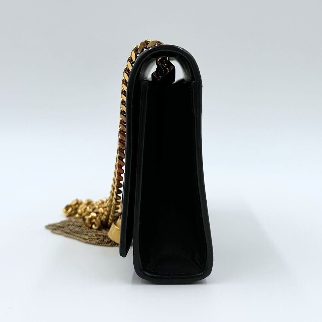 美品】Saint Laurent ケイト ハート タッセル チェーン ショルダー