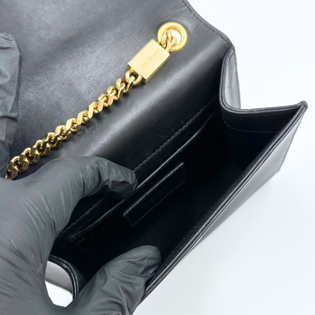 美品】Saint Laurent ケイト ハート タッセル チェーン ショルダー