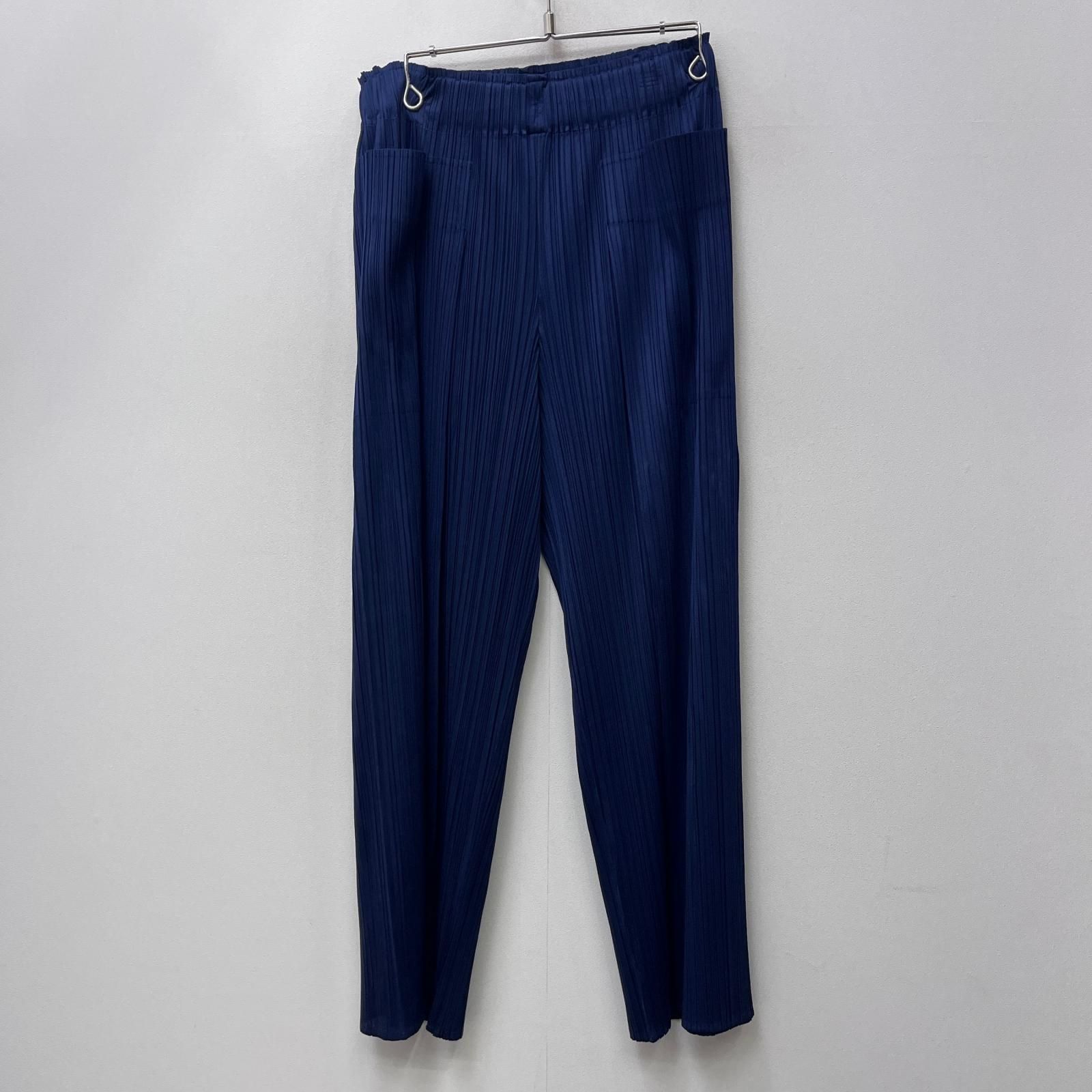 【加古川店】 中古 ISSEY MIYAKE | イッセイミヤケ パンツ PLEATS PLEASE PP33JF492 ネイビー サイズ：4 【111】