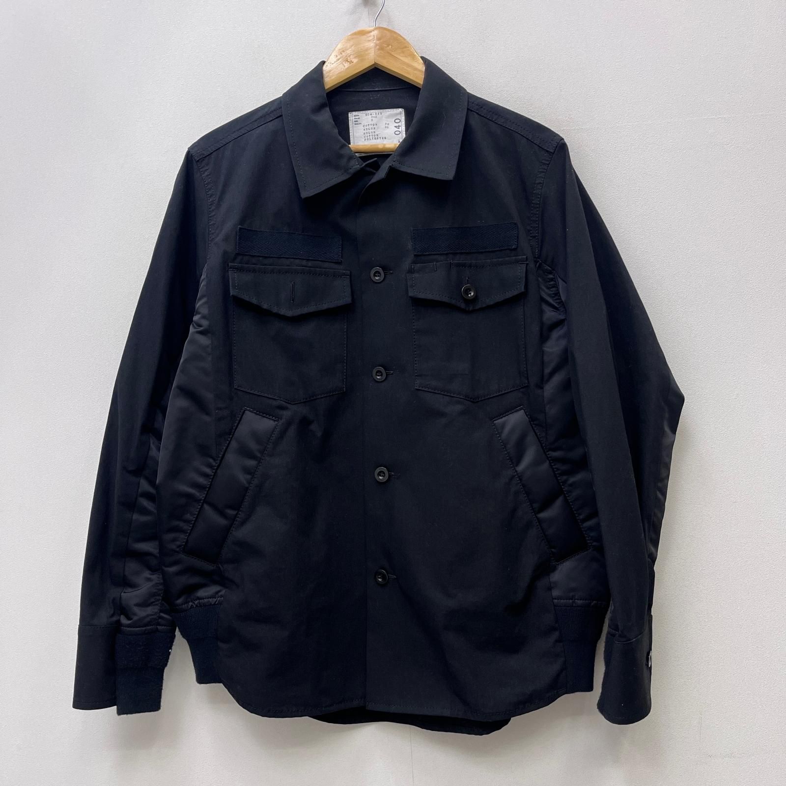 【加古川店】 中古 Sacai | サカイ 長袖シャツ Cotton Oxford Nylon Twill Shirt SCM-040 ブラック サイズ：2 【96】 19,460円
