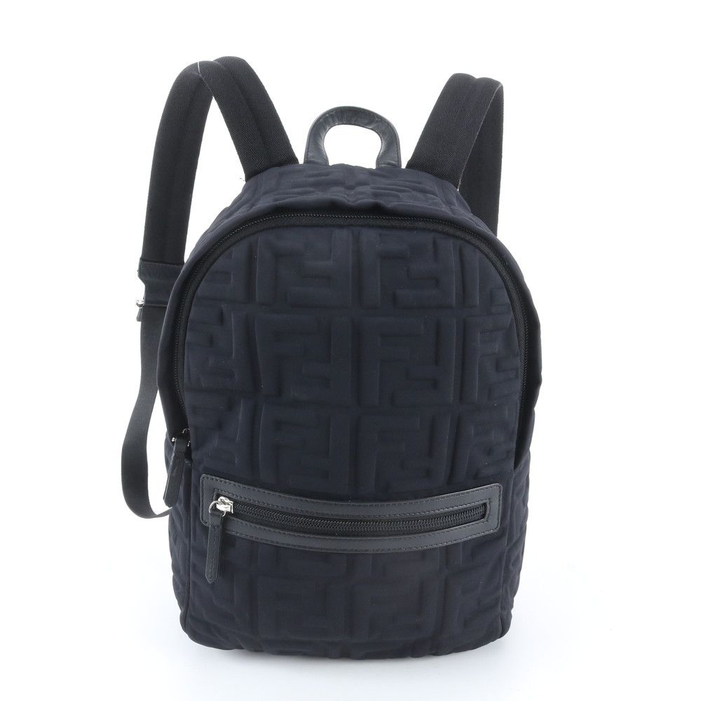 美品】FENDI フェンディ FFロゴ ナイロン リュックサック バックパック 