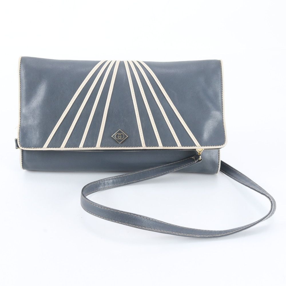 美品 ヴィンテージ オールド グッチ レザー 2WAY ショルダーバッグ