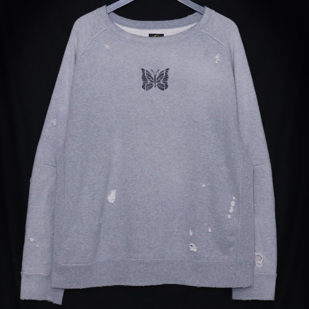 NEEDLES Deconstructed Sweat Shirt Mサイズ グレー SX431 - メルカリ