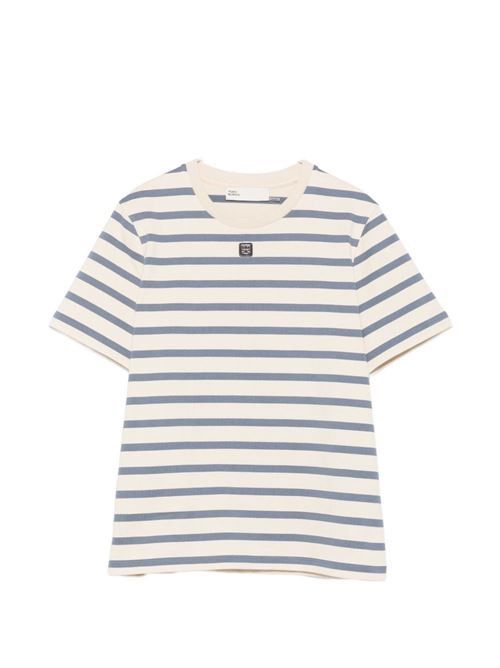 TORY BURCH ストライプコットンTシャツ 送料無料