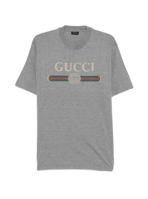 GUCCI ロゴ コットン Tシャツ 送料無料