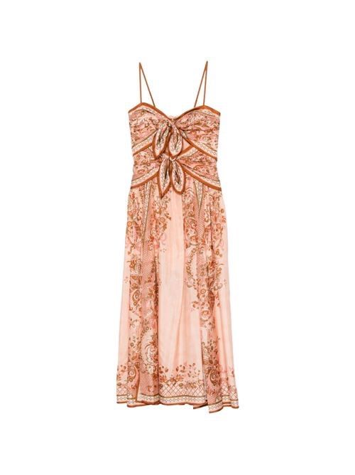 ZIMMERMANN アスタープリント シルクロングドレス 送料無料