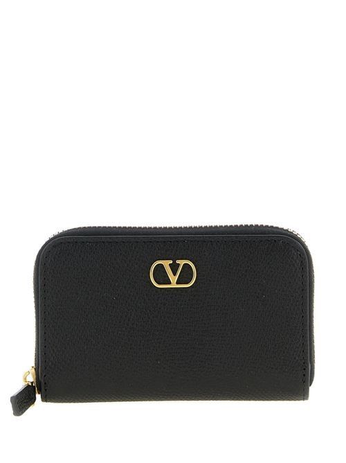 VALENTINO GARAVANI Vロゴ シグネチャー レザー ウォレット 送料無料