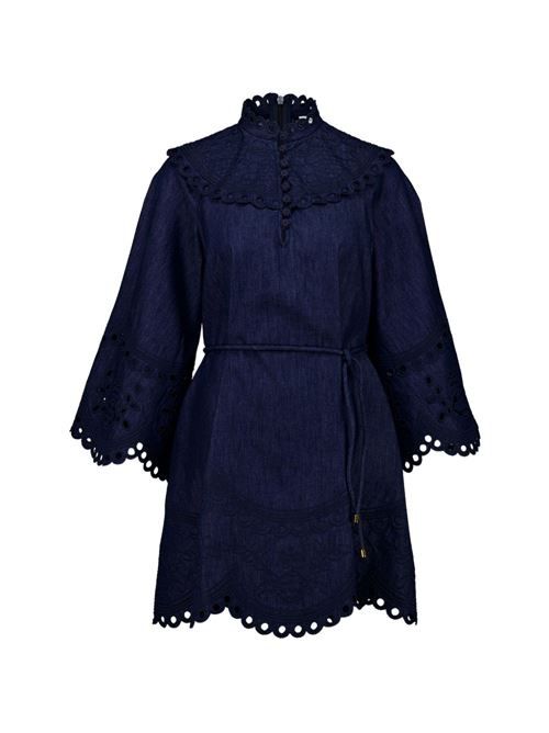 ZIMMERMANN MAHON デニム ミニドレス 送料無料