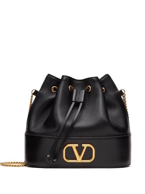 VALENTINO GARAVANI Vロゴ シグネチャー レザー ミニバッグ 送料無料