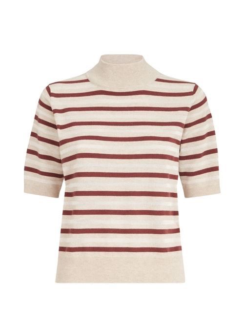 BRUNELLO CUCINELLI ウール＆カシミヤ ストライプ セーター 送料無料