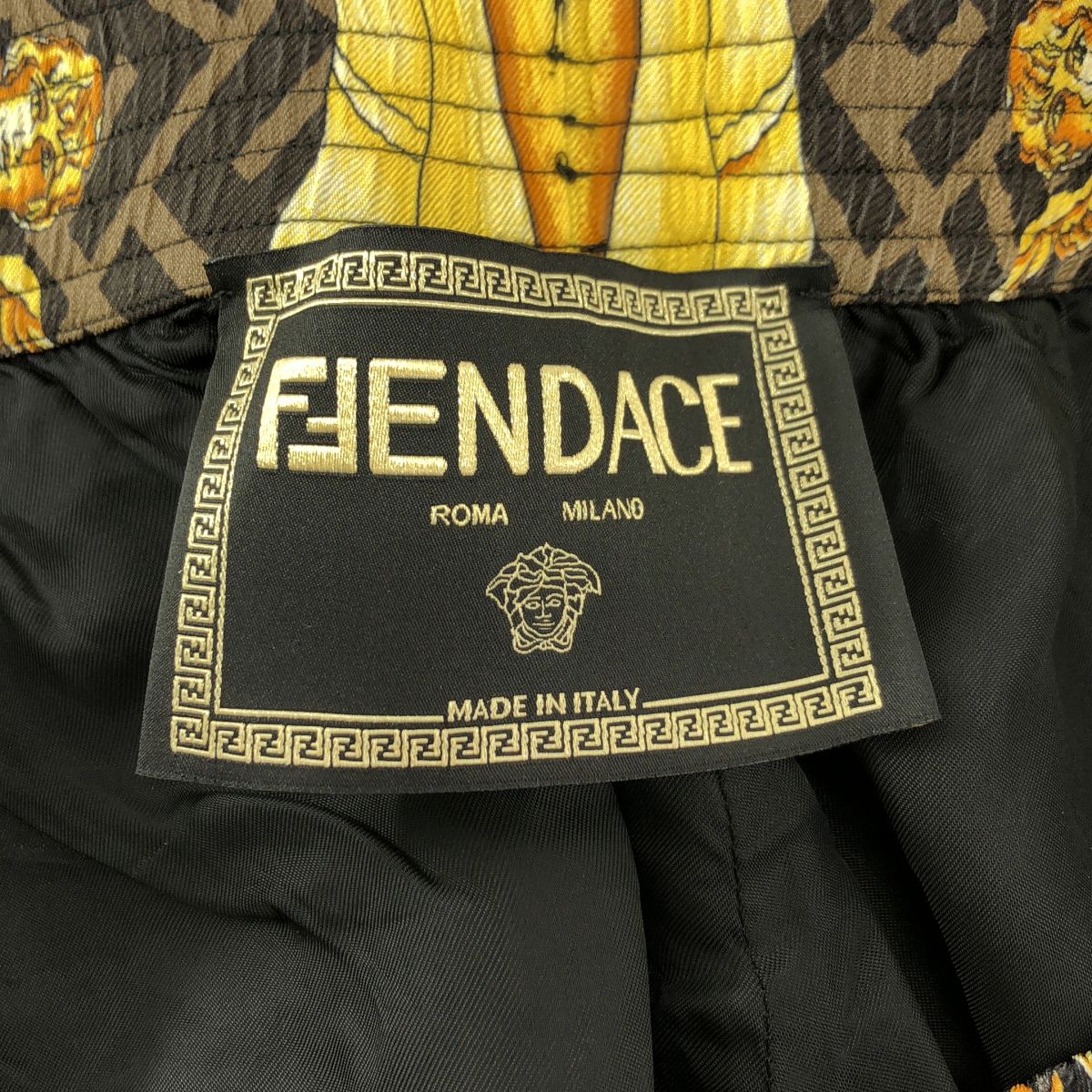 美品】 FENDI / フェンディ | ×VERSACE / シルク バロック ズッカ