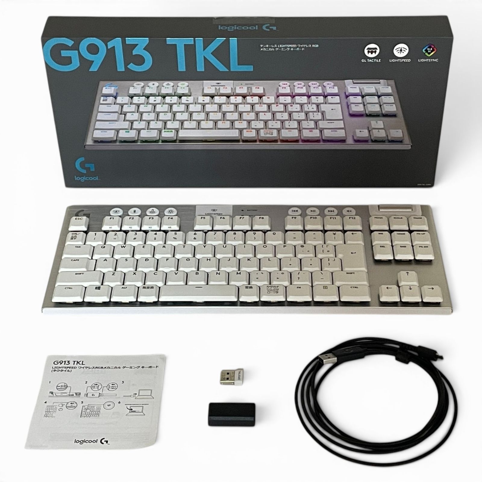▲ ロジクール Logicool キーボード G913-TKL-TCWH ホワイト 無線 テンキーレス 1400-4700