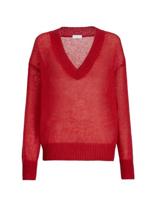 BRUNELLO CUCINELLI ウール Vネック ジャンパー 送料無料