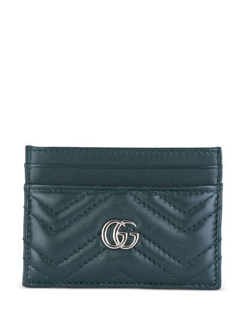 GUCCI GGマーモント レザー カードケース 送料無料