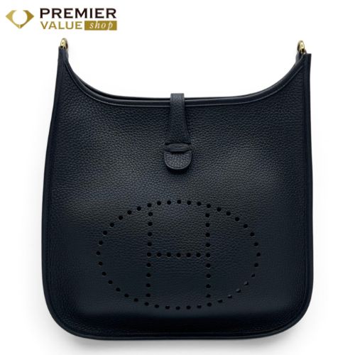 エルメス エヴリン PM ノワール トリヨンクレマンス ゴールド金具 G刻印