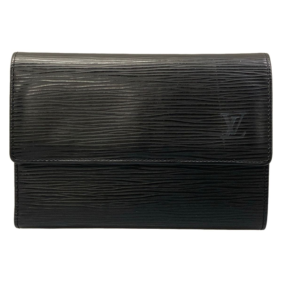 LOUIS VUITTON(ルイヴィトン) 3つ折り財布 エピ ポルトトレゾールエテュイパピエ M63712 ノワール レザー