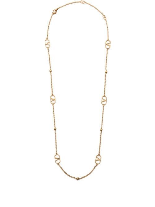 VALENTINO GARAVANI Vロゴ シグネチャー ネックレス 送料無料