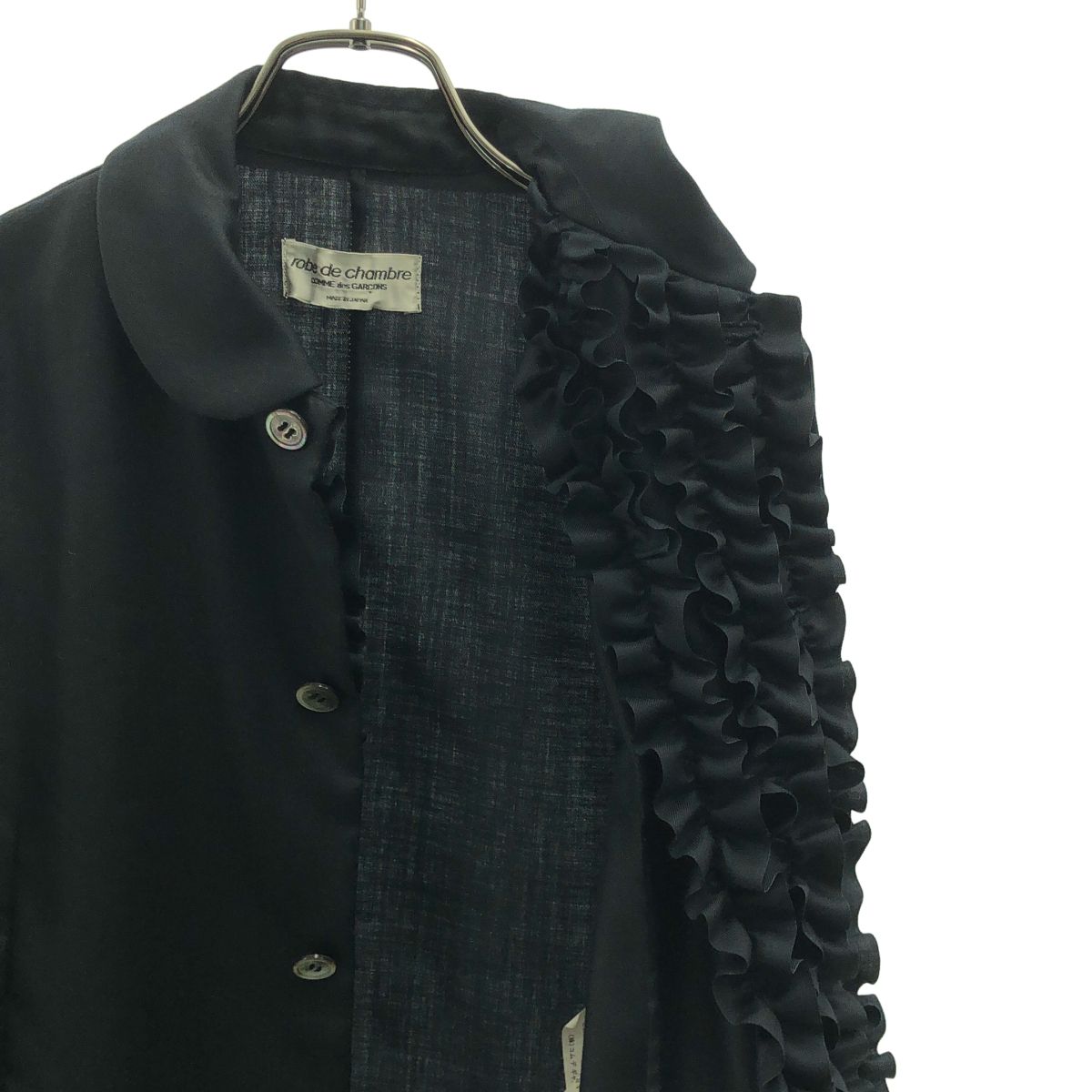 robe de chambre コムデギャルソン　フリル付ジャケット　S-M robe de chambre コムデギャルソン フリル付ジャケット S-M THE ICONS