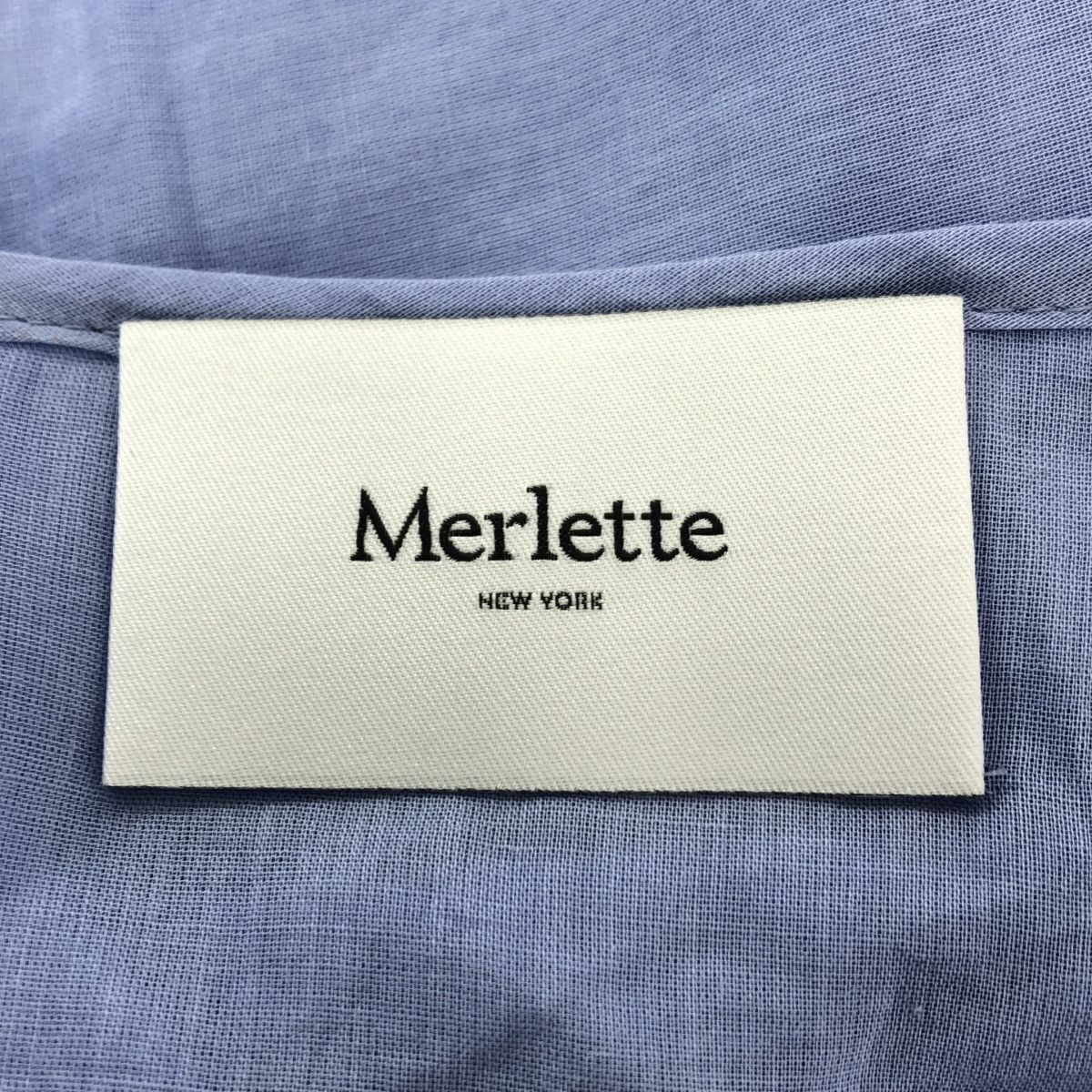 MERLETTE / マーレット | Vネックティアードシャンブレードレス