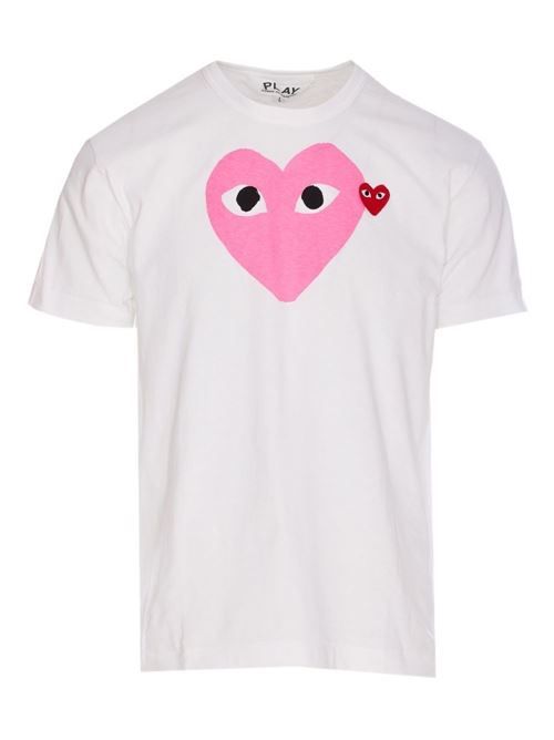 COMME DES GARÇONS PLAY ロゴコットン Tシャツ 送料無料