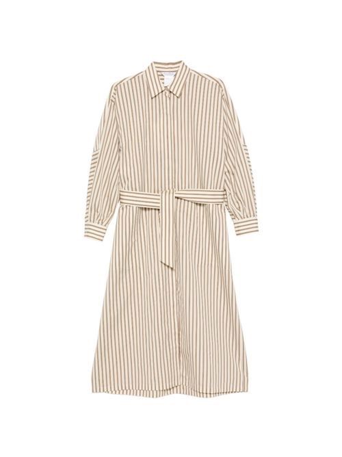 MAX MARA ストライプ シルクブレンド ドレス 送料無料