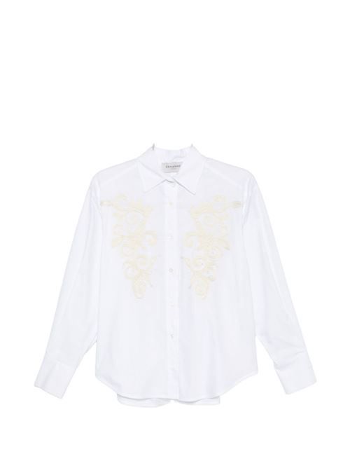 ERMANNO 刺繍入りコットンシャツ 送料無料