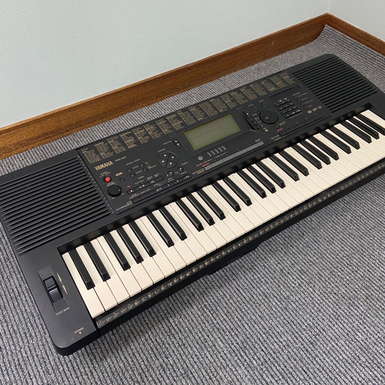 YAMAHA 電子キーボード PORTATONE PSR-620 ポータトーン スタンド付き