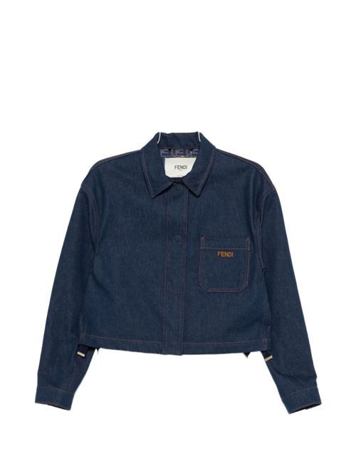 FENDI FF リバース デニム ジャケット 送料無料