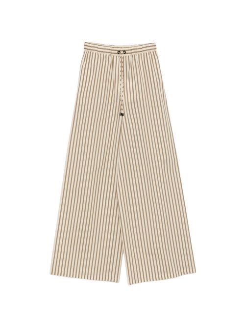 MAX MARA ストライプ ワイドレッグ パンツ 送料無料