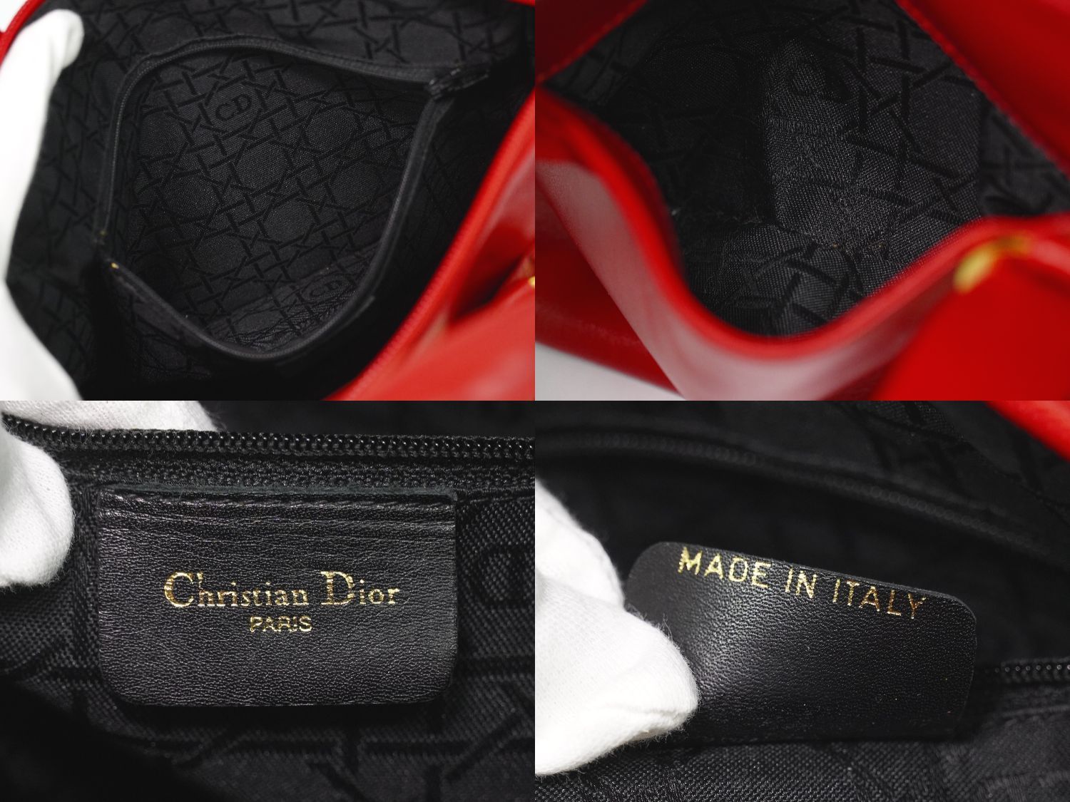 本物 クリスチャン ディオール Christian Dior レザー 2WAY ショルダー