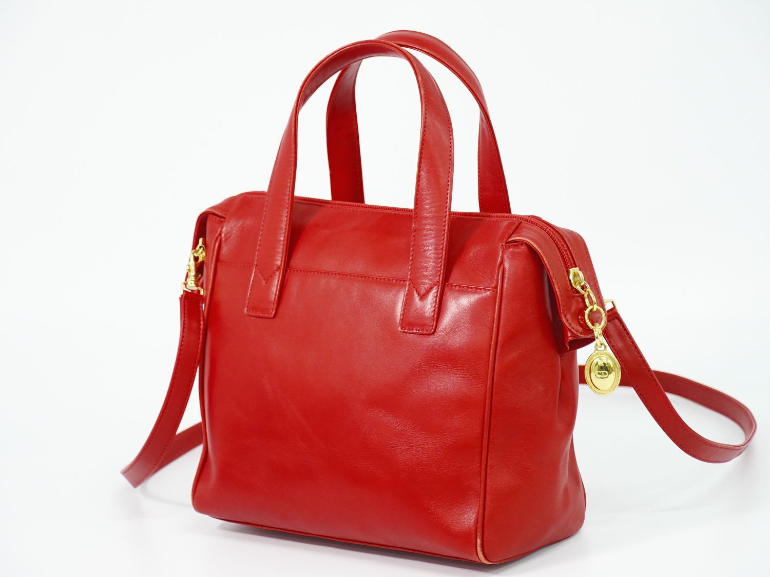 本物 クリスチャン ディオール Christian Dior レザー 2WAY ショルダー