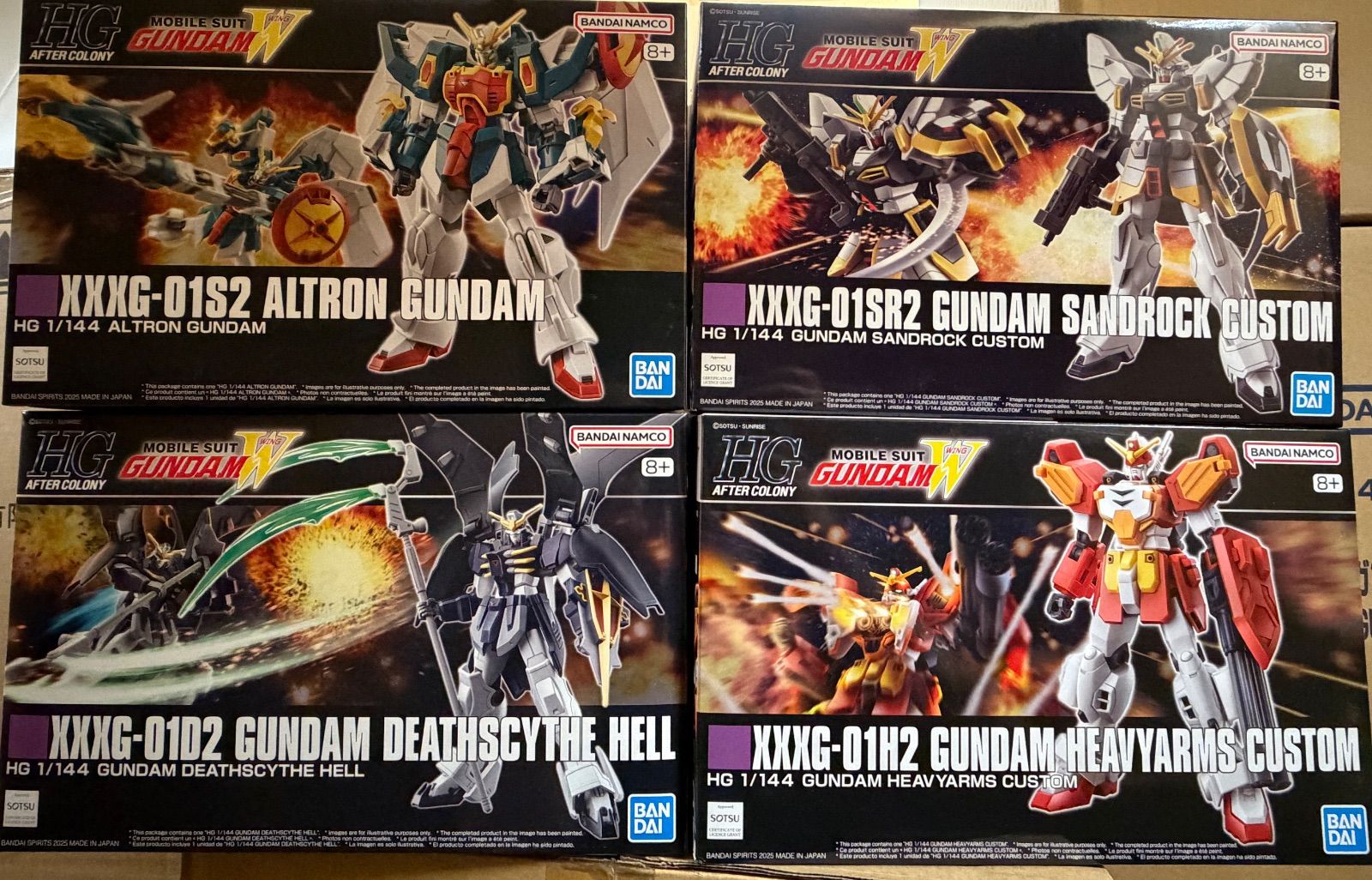 セット販売　サンドロック改.トールギスⅢ.アルトロン+ヘビーアームズ改(組立済) HG 海外限定パッケージ ガンダム サンドロック改 ヘビーアームズ改