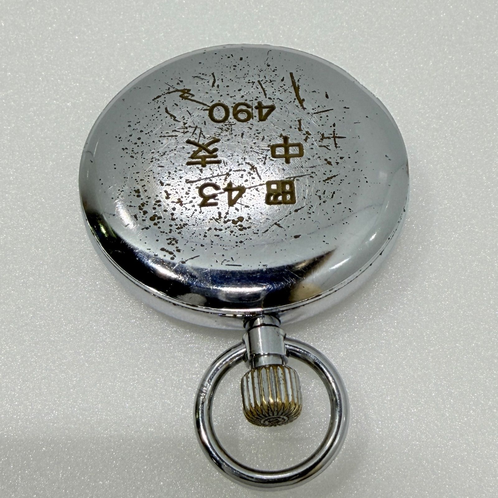 ★国鉄『SEIKO 手巻き懐中時計/ホイッスル』鉄道グッズ2点セット/ジャンク品 ジャンク・巻き止まり】19セイコー プレシジョン 15石 鉄道時計 昭和43