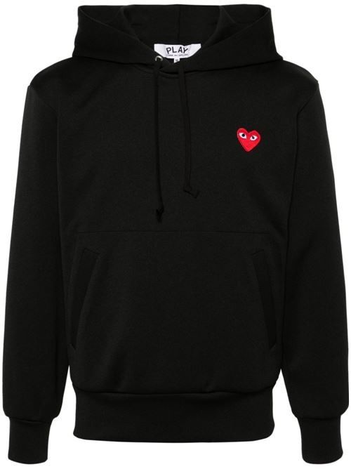 COMME DES GARÇONS PLAY ロゴコットンパーカー 送料無料