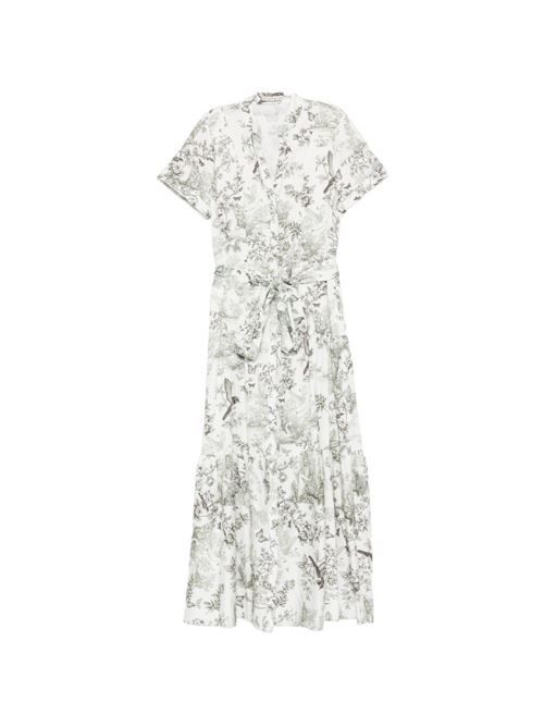 ALICE+OLIVIA プリントコットンミディドレス 送料無料