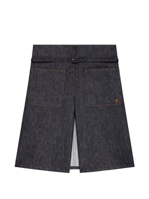 COURRÈGES デニムショートパンツ 送料無料