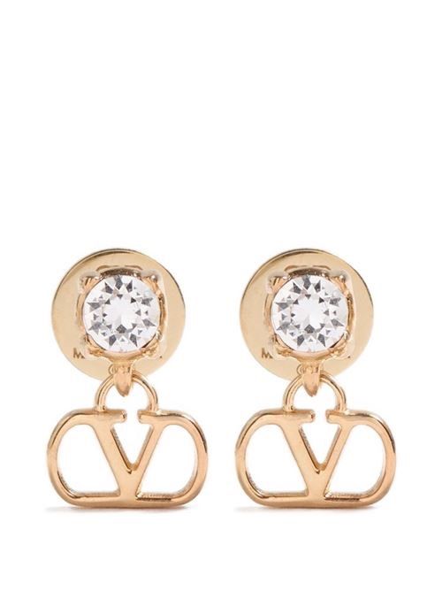 VALENTINO GARAVANI VLOGO シグネチャー ストラス イヤリング 送料無料