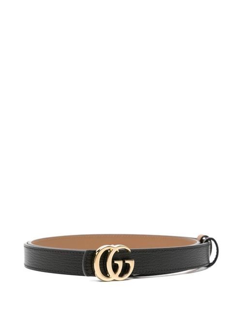 GUCCI GGマーモント レザーベルト 送料無料