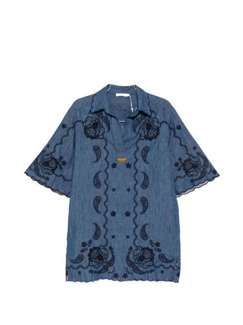 ZIMMERMANN ASTER デニム ミニドレス 送料無料