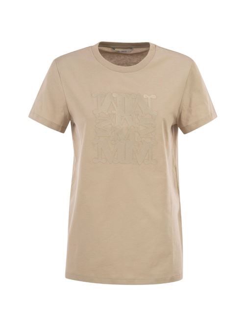 MAX MARA ロゴ コットン Tシャツ 送料無料