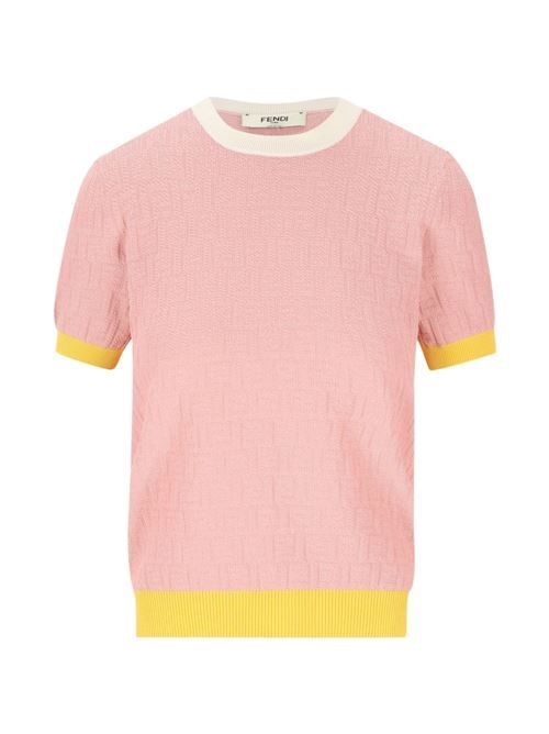 FENDI コットン＆シルクブレンドセーター 送料無料