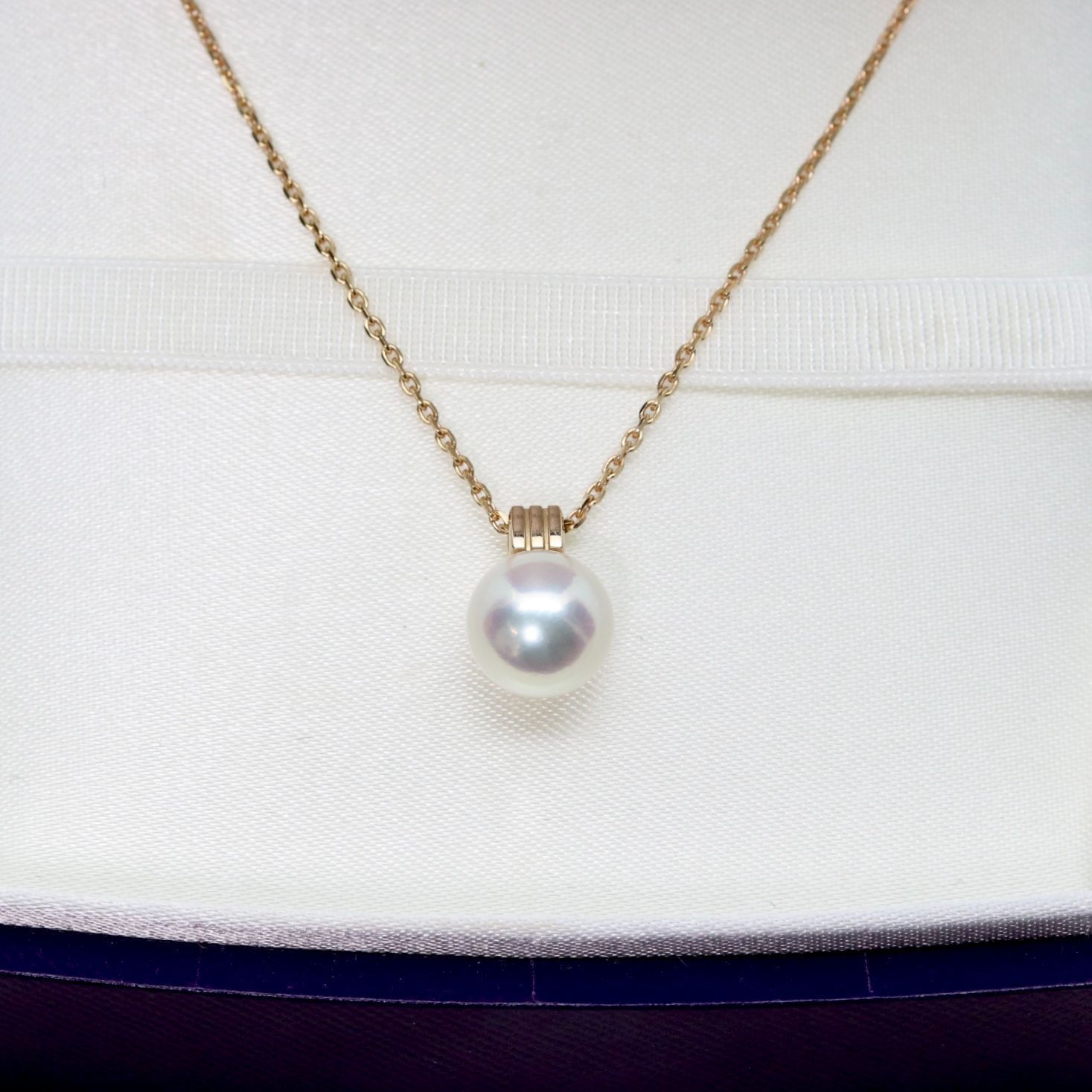 美品 ニワカ 真珠 白澄花 ネックレス K18(750) アコヤパール 一粒 俄 NIWAKA /24-16箱保
