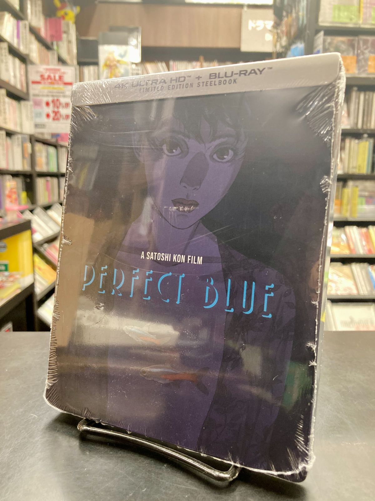 【新品】【海外盤4K UHD + Blu-Ray】【限定スチールブック】パーフェクトブルー　Perfect Blue　今敏　SATOSHI KON　 岩男潤子　0826663268737
