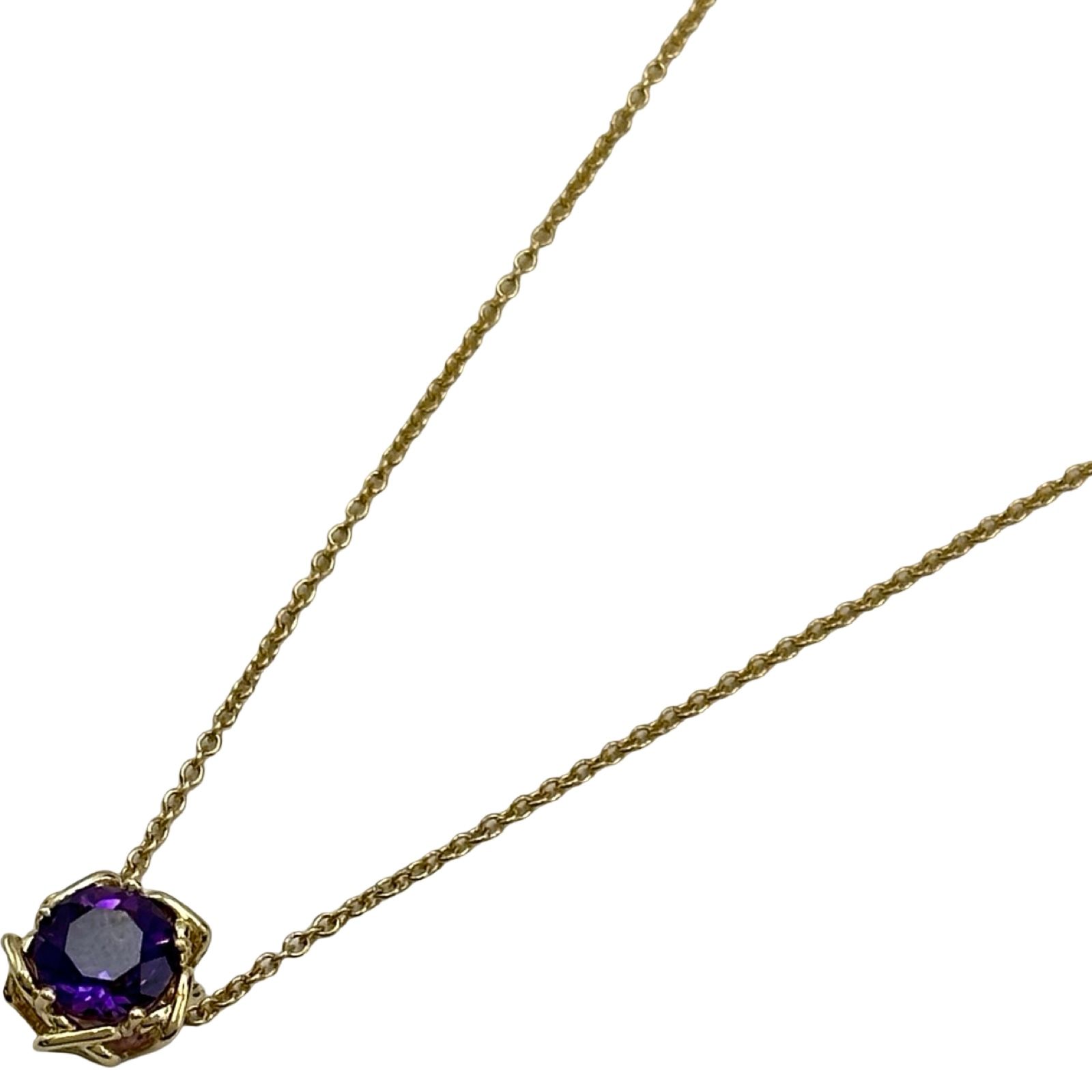 ティファニー TIFFANY＆CO アメジストネックレス ゴールド 750 アメジスト ジュエリー