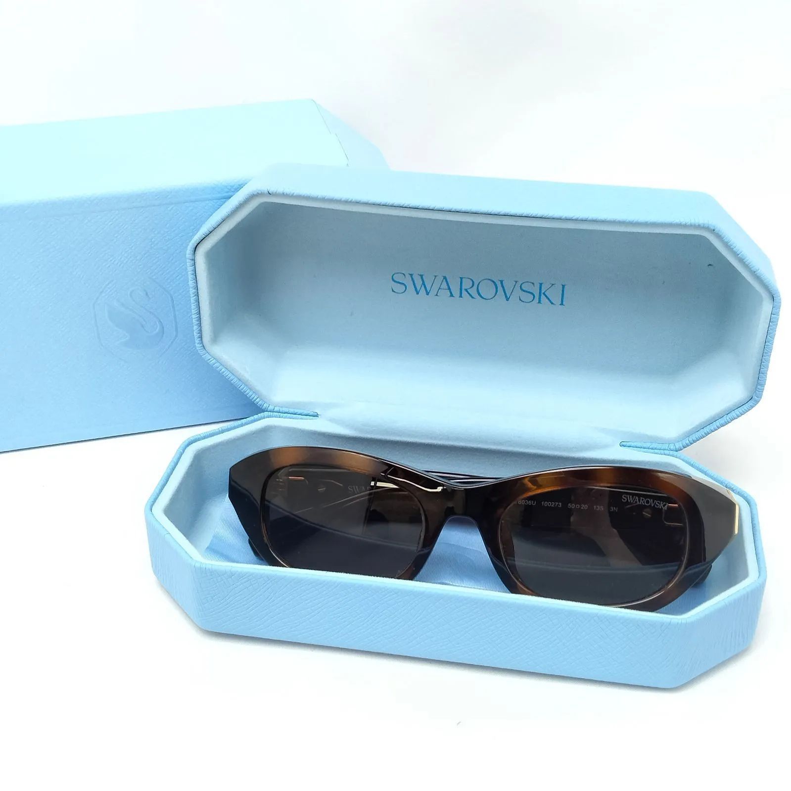 ✨️Swarovski✨️ スワロフスキー サングラス SK6036U 100273 ブラック べっ甲柄 アイウェア
