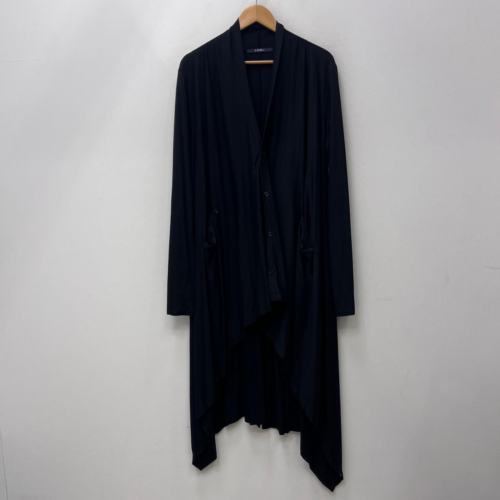 【加古川店】 中古 LIMI-feu | リミフゥリミフー カーディガン Ly/C Plain Stitch Drape long cardigan LA-T37-239 ブラック サイズ：2 【111】