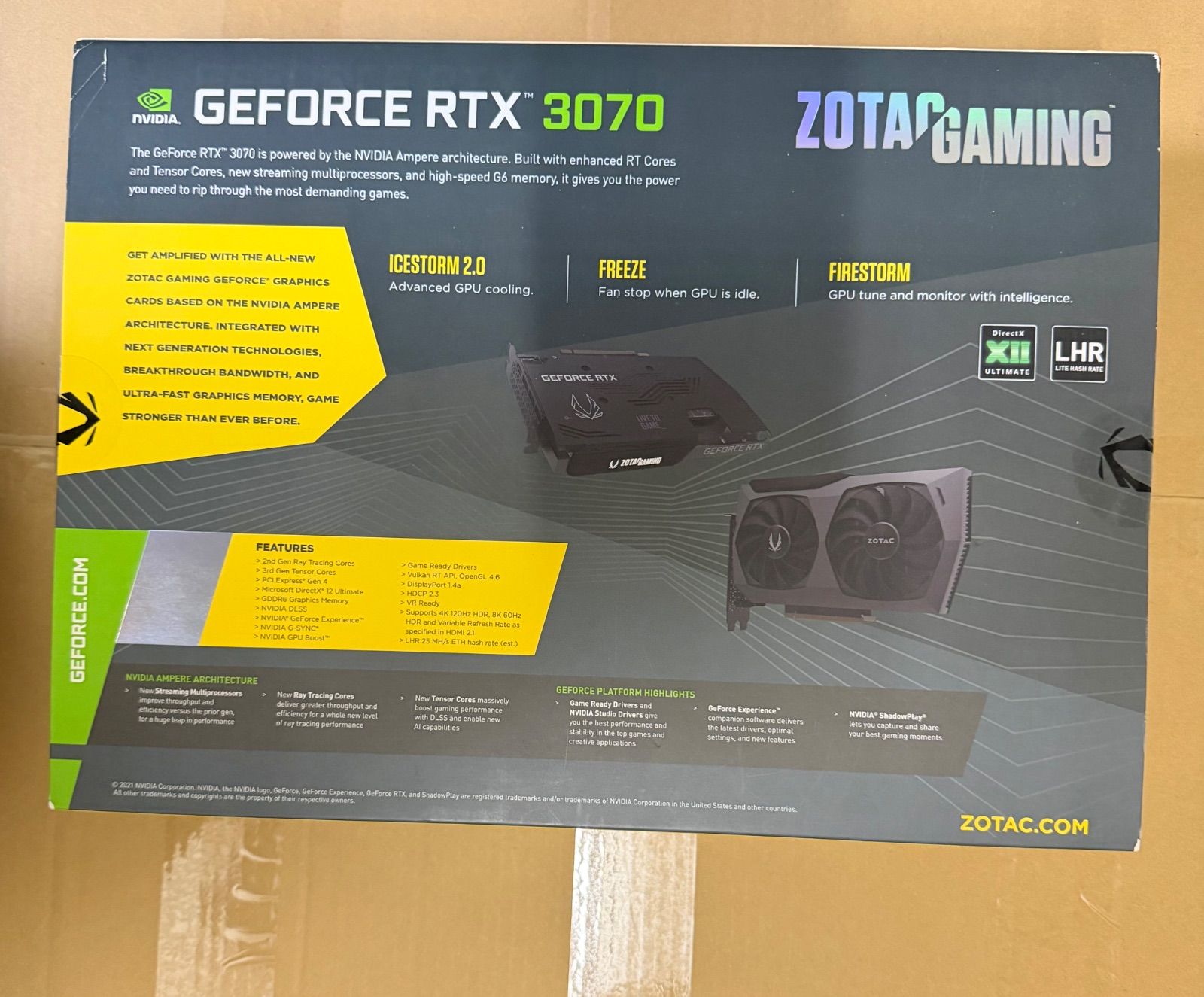 非LHR・納品書有】ZOTAC RTX 3070 Twin Edge OC