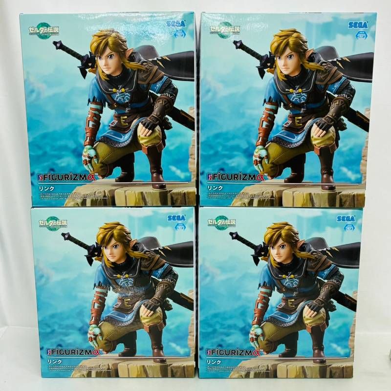 未開封 4点セット ゼルダの伝説 FIGURIZM α リンク ゼルダの伝説 リンク FiGURiZM α プライズ フィギュア 4個 まとめ